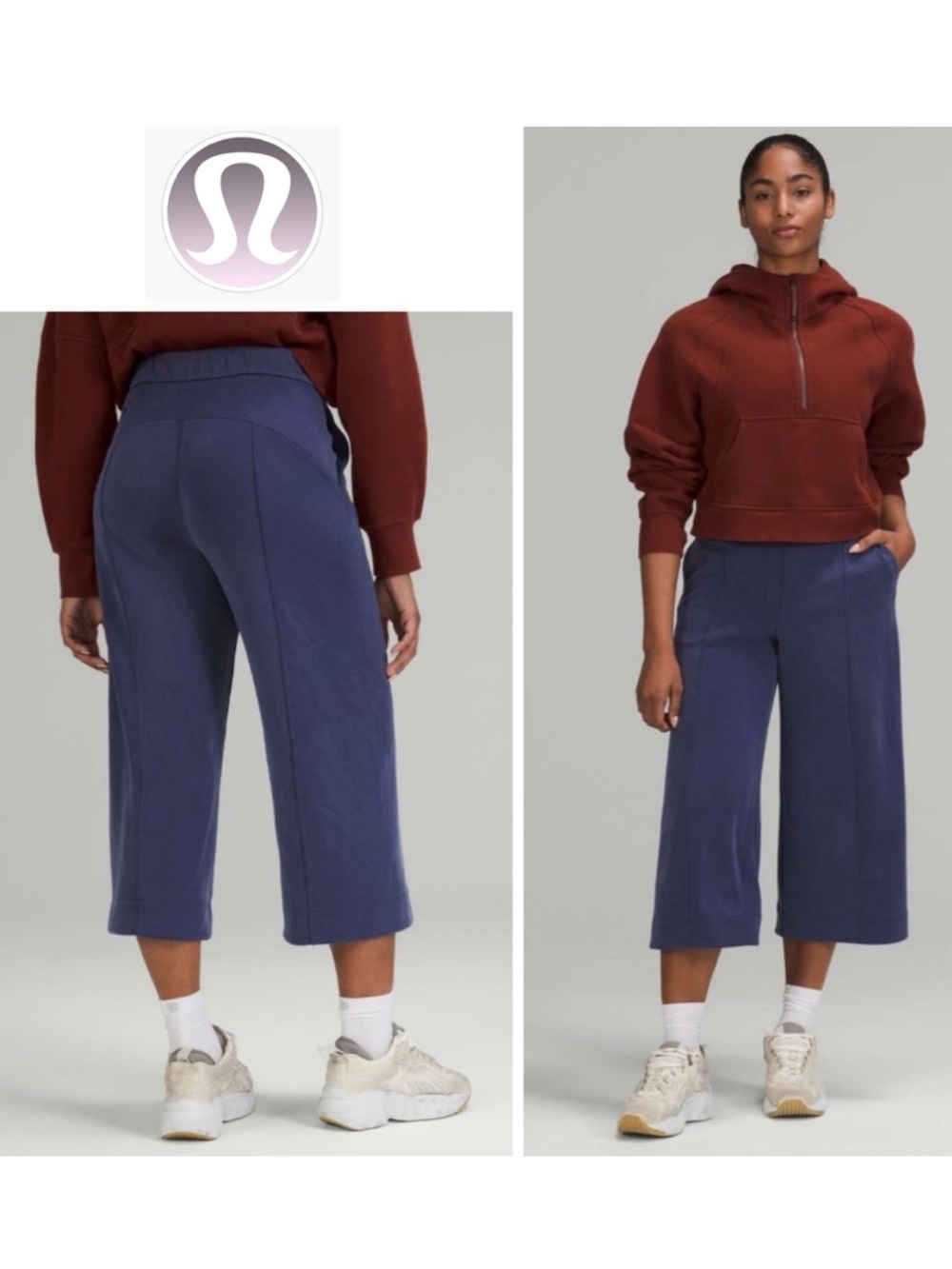 Lululemon Sz 8 Softstreme High-Rise Culotte in Night Sea